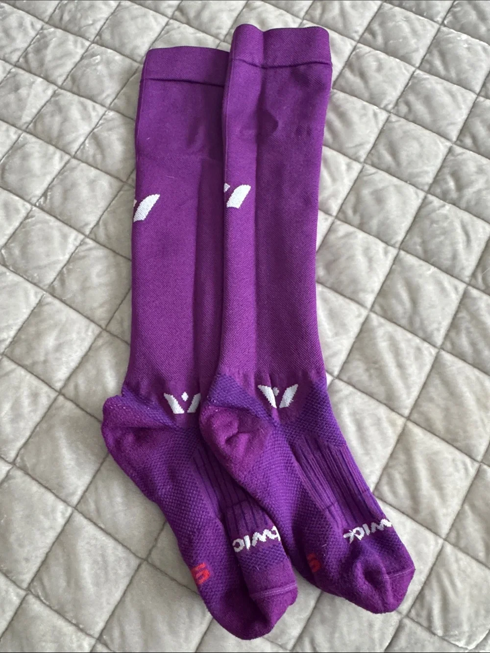 Purple Performance Running Compression Knee-High Socks - Woman’s